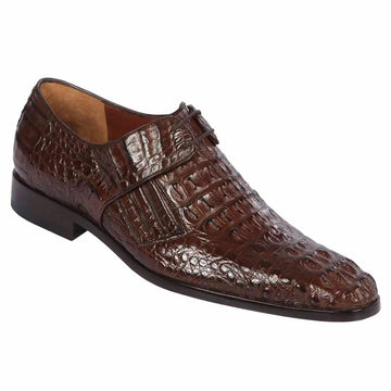 Los Altos ZLM020207 Men's Brown Genuine Caiman Hornback Oxfords