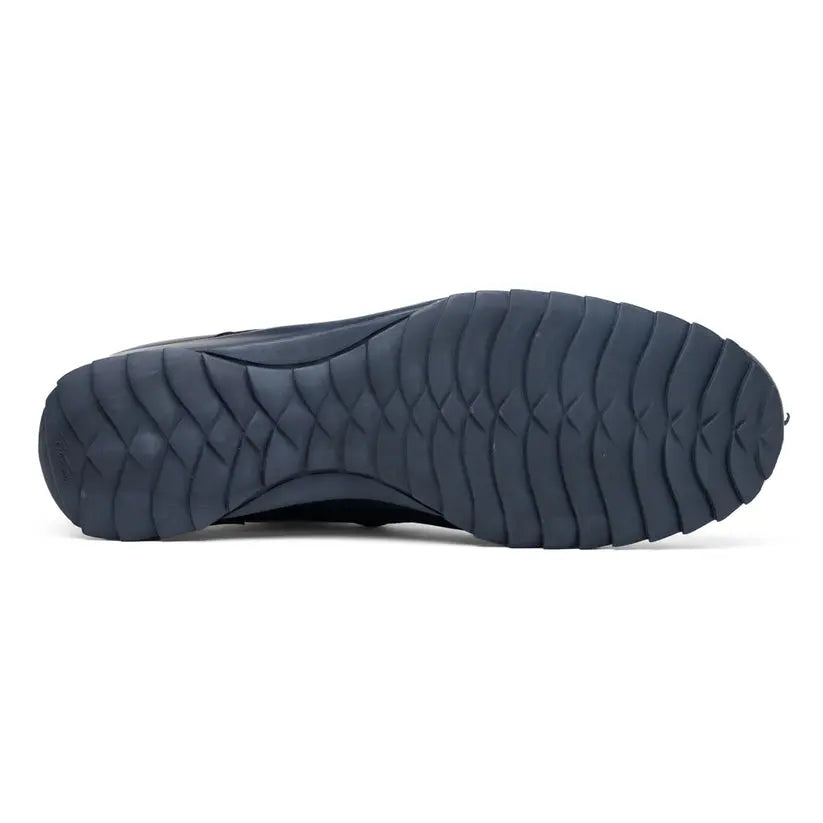 Marco Di Milano Udine Navy Genuine Hornback Caiman Crocodile Tail/Calf Sneakers